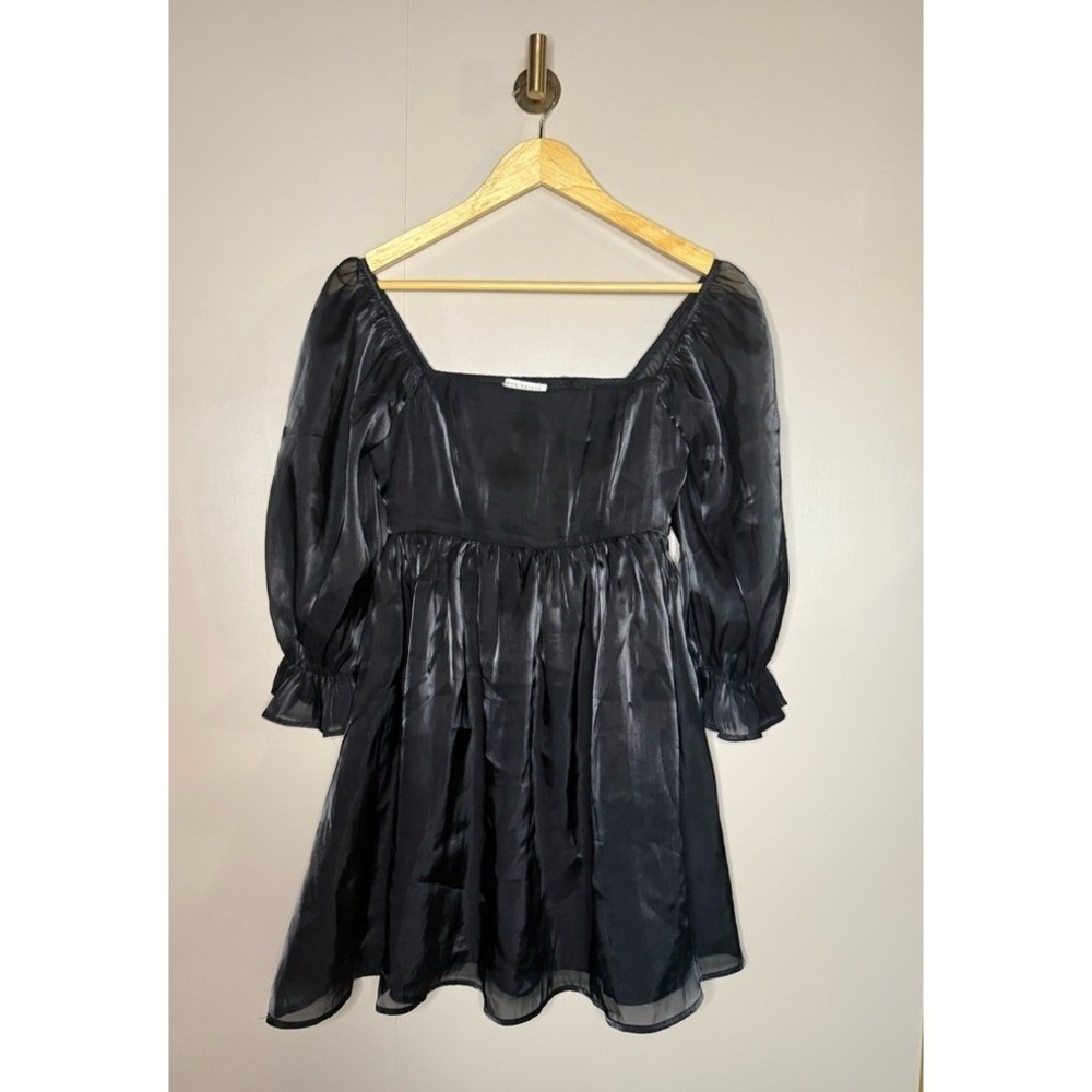 Thirty Thirty Seeing Stars Iridescent Babydoll Mini Dress Small